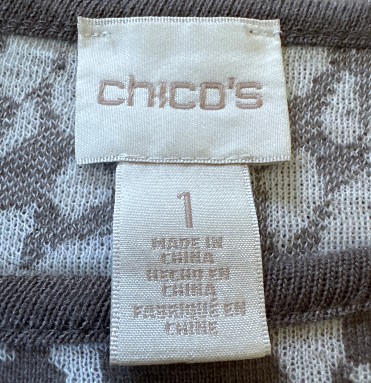 Chico’s leopard-print knit top