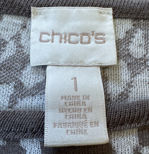 Chico’s leopard-print knit top