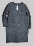 Hello Miz Charcoal Sparkle Long-Sleeve Maternity Dress – XL