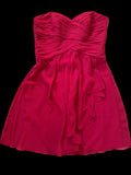 David's Bridal Red Strapless Dress - Size 10