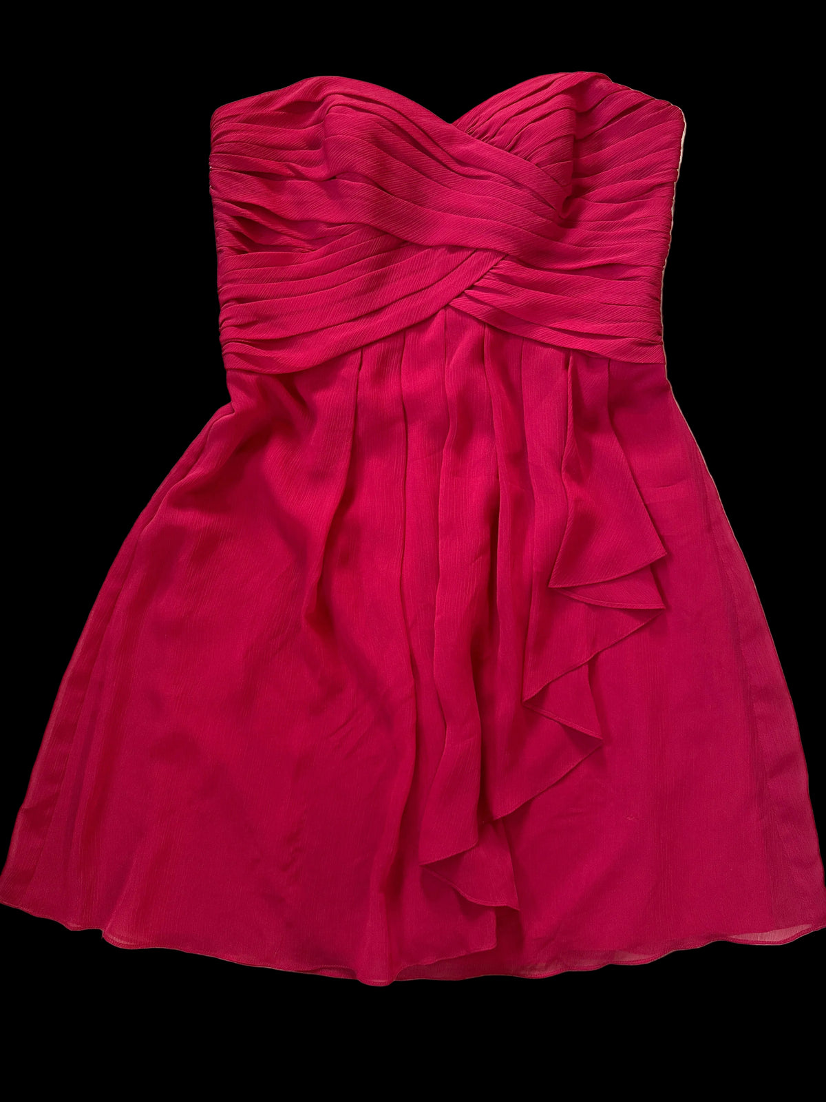 David's Bridal Red Strapless Dress - Size 10